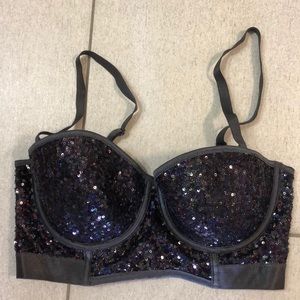 Sparkly Bustier Top